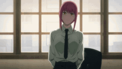 Makima Hiding Something GIF