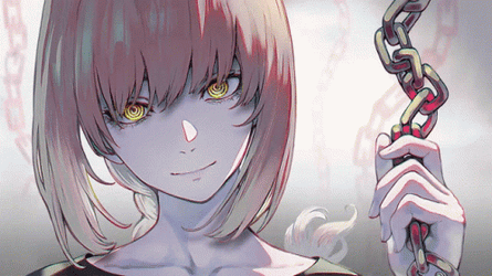 Makima Holds Chain GIF