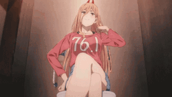 Makima Power Pink Jacket GIF