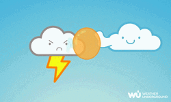 Making Angry Cloud Angrier And Causing Lighting GIF