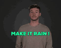 Making It Rain Dollar Bills GIF