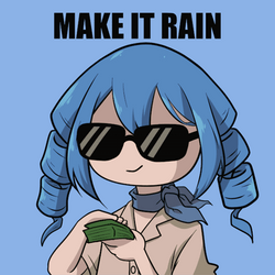 Making Money Make It Rain Anime Girl GIF