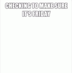Making Sure We Made It To Friday GIF
