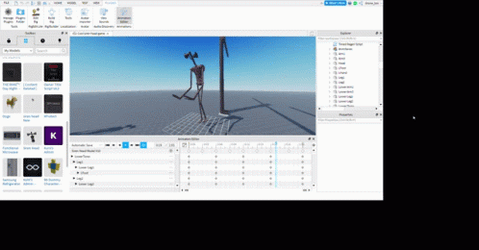 Making Walking Siren Head Animation GIF