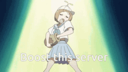 Mako Mankanshoku Boost This Server GIF
