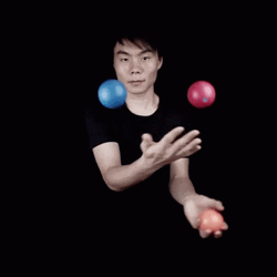 Malabarismo Juggling Colorful Balls GIF