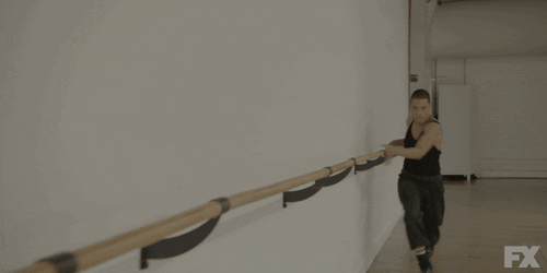 Male Ballet Dancer Walking Fast Dance Of Energy GIF