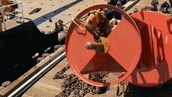 Male Coast Guard Working GIF