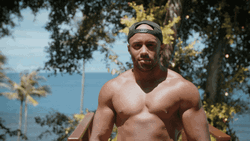 Male Sexy Model Flexing Muscles GIF