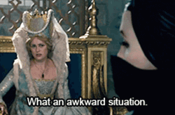 Maleficent Looking Back Awkward Situation GIF