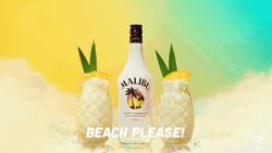 Malibu Rum Pineapple Beach Please GIF