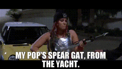 Malibus Most Wanted Woman With Pop's Spear From The Yacht GIF