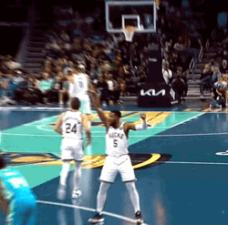 Malik Beasley Thug Shaker During Game GIF
