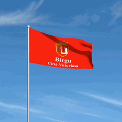 Malta Birgu Flag GIF