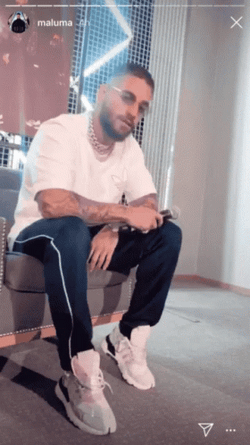 Maluma Catches Mic Tricks GIF