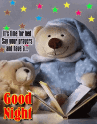 Mama And Baby Bear Have A Great Night GIF