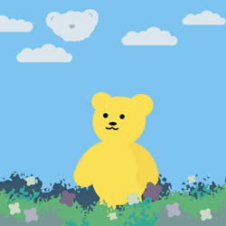 Mama Bear Hug Cartoon Art GIF