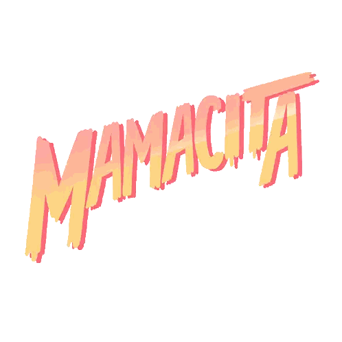 Mamacita In Orange And Pink Sticker