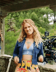Mamma Mia Lily James Peace GIF