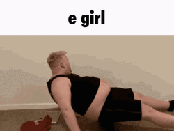 Man Acting Like An Egirl GIF