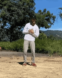 Man Alone Breakdancing GIF