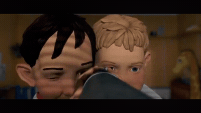 Man And Boy Looking At Each Other GIF