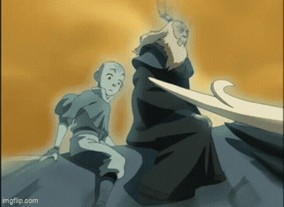 Man And Boy Sitting On Rock Cartoon GIF