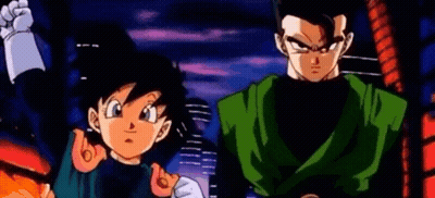 Man And Child Standing Together Cartoon GIF