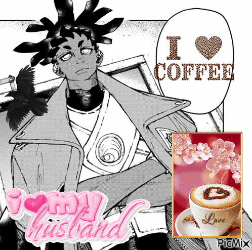Man And Cup Of Coffee I Love Coffee GIF