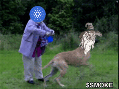 Man And Deer With Smoke GIF