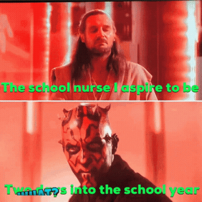 Man And Demon With School Nurse Aspiration GIF