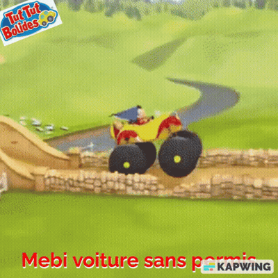 Man And Dog Driving Car Mebi Voiture Sans Permis GIF