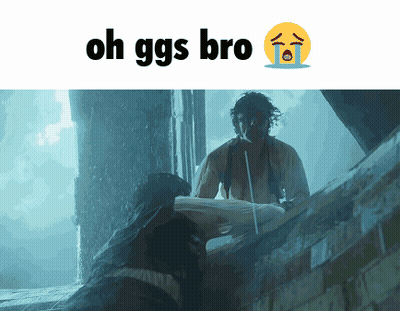 Man And Dog Saying Oh Ggs Bro GIF