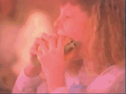 Man And Girl Eating Burger GIF