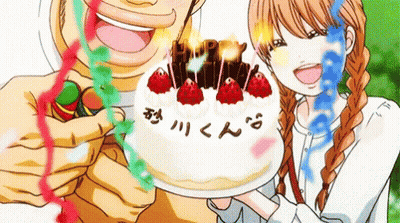 Man And Girl Holding Birthday Cake GIF