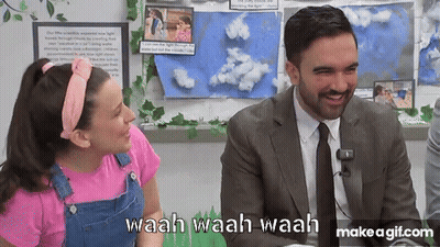 Man And Girl Sitting Together Girl Saying Waah Waah Waah GIF