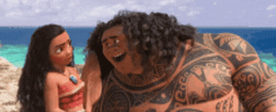 Man And Girl Together On Beach GIF