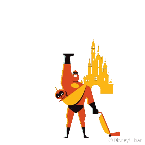 Man And Girl With Super Dad Text Sticker