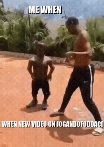Man And Little Boy Dancing Me When When New Video Jogandofooddaci GIF