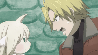 Man And Little Girl Looking At Each Other GIF