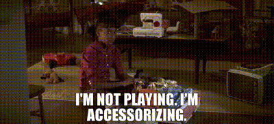 Man And Little Girl Sitting In Living Room Saying Yeah Why Don't You Go Accessorize GIF