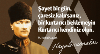 Man And Quote By M. Kemal Ataturk GIF