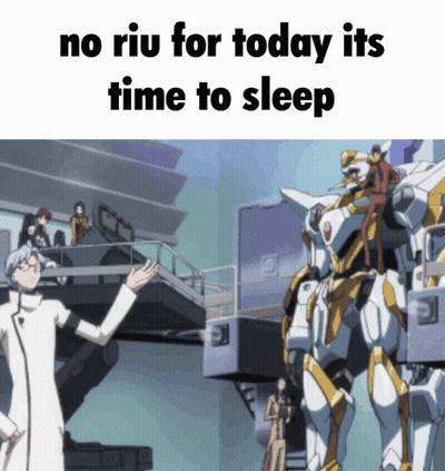 Man And Robot No Riu For Today Its Time To Sleep GIF