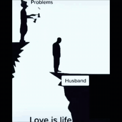 Man And Robot Saying Husband Winston GIF