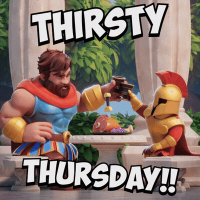 Man And Soldier Toasting Thirsty Thursday GIF