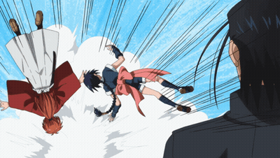 Man And Two Girls Falling GIF
