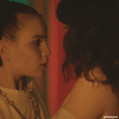 Man And Two Women Looking Into Each Other's Eyes GIFDayrol GIF