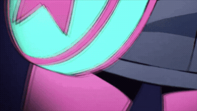 Man And Two Women Standing In Dark Room GIF