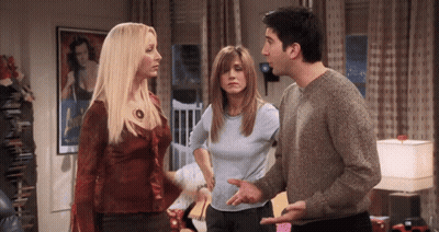 Man And Two Women Talking In Living Room With Amanda Poster GIF