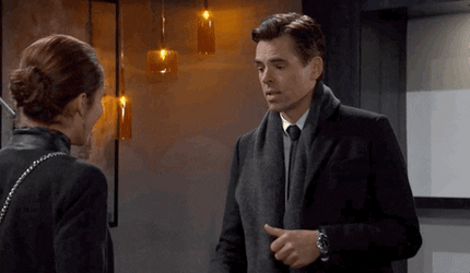 Man And Woman Arguing Coin Flip GIF